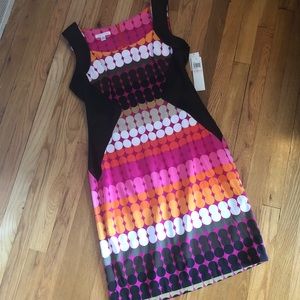 Polka dot sheathed dress